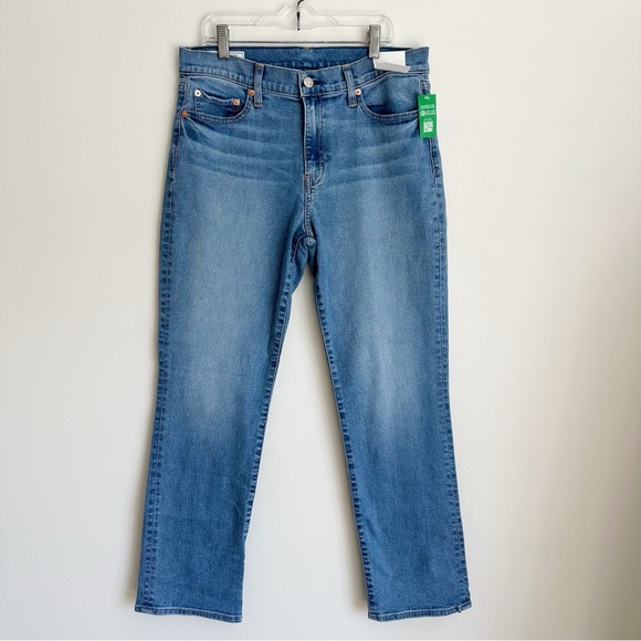 GAP Denim - Gap Women’s Mid Rise Classic Straight Stretch Jeans, size 30 Short / 10 Short